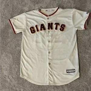Willie Mays Ivory Giants Jersey - Majestic Youth XL